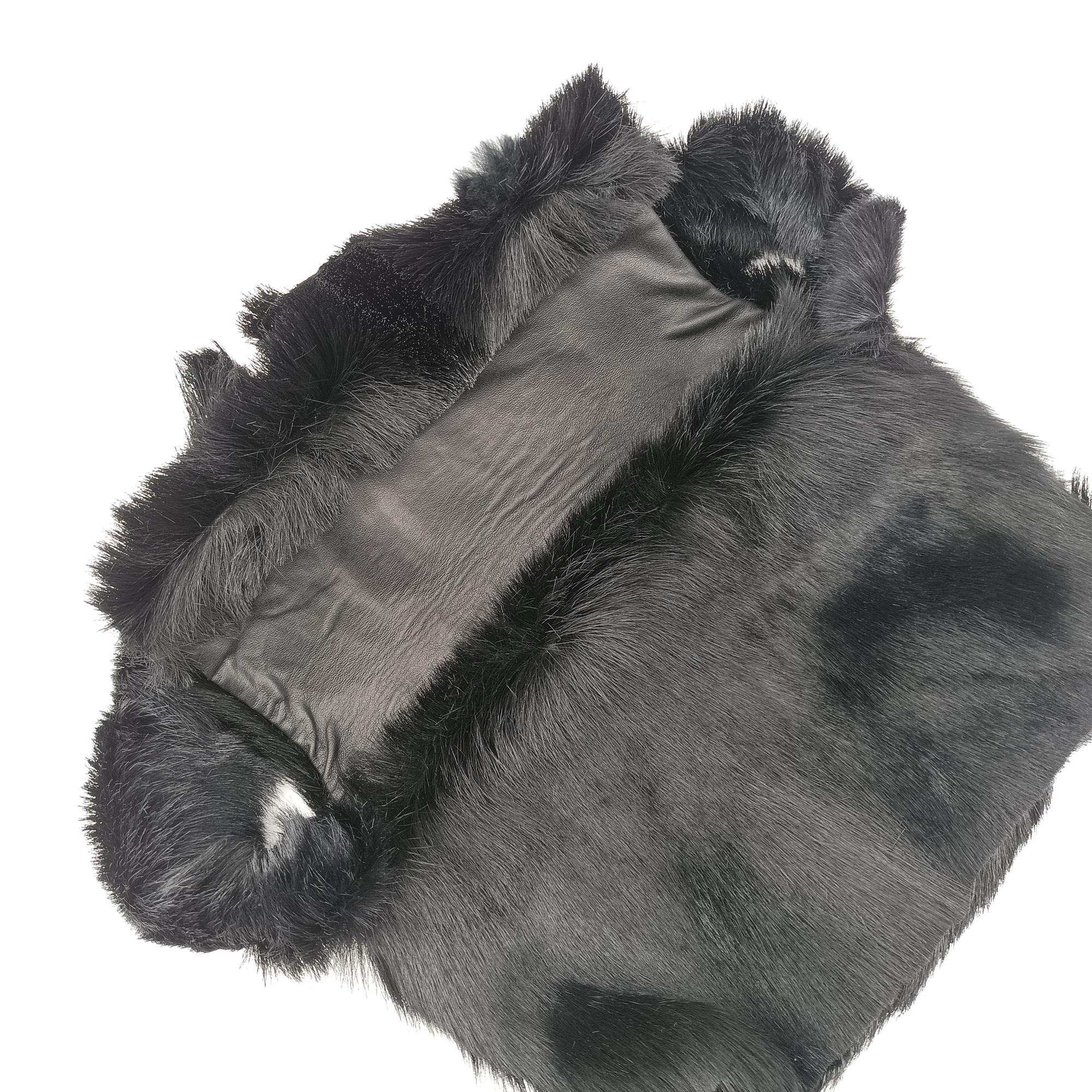 Fur logo flap Black Fur Lot number unknownファー ロゴ フラップ ブラック ファー 製番不明
