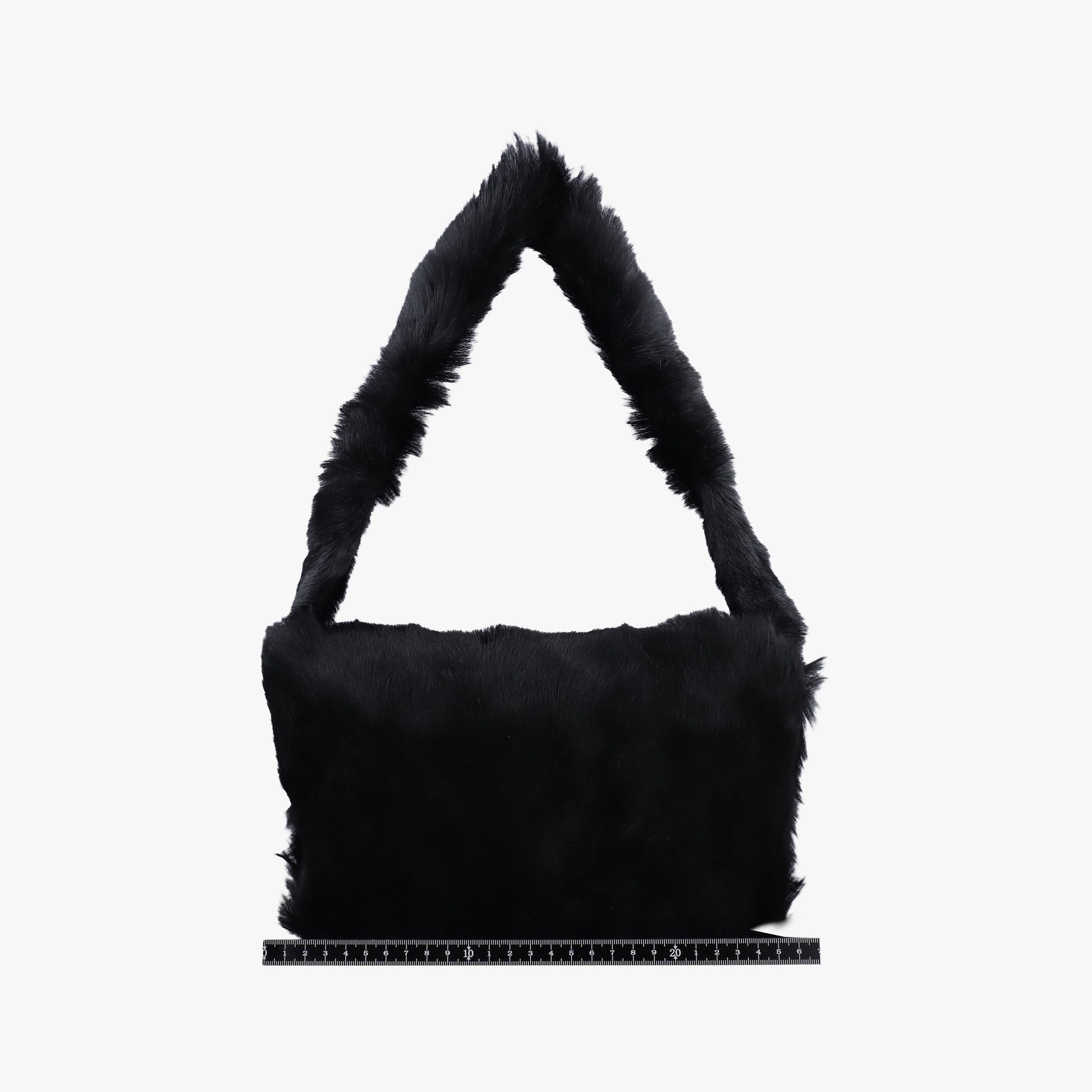 Fur logo flap Black Fur Lot number unknownファー ロゴ フラップ ブラック ファー 製番不明