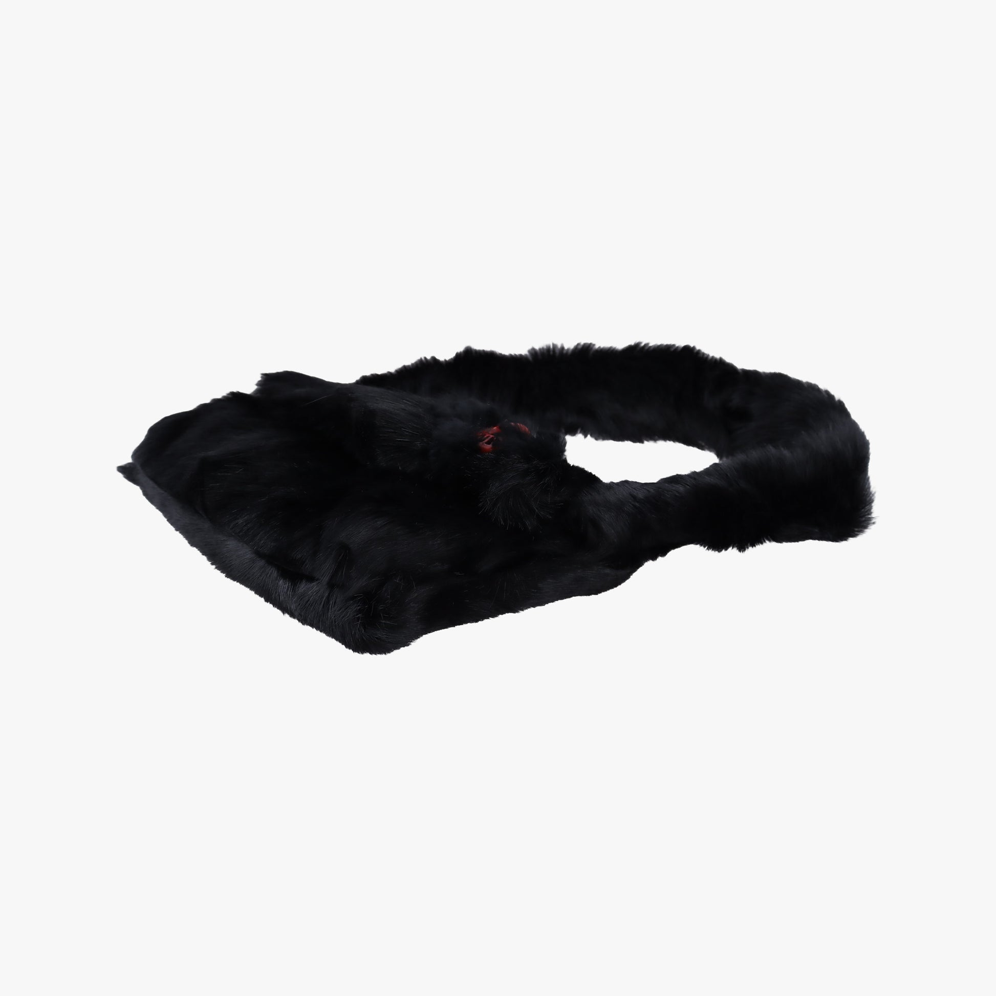 Fur logo flap Black Fur Lot number unknownファー ロゴ フラップ ブラック ファー 製番不明