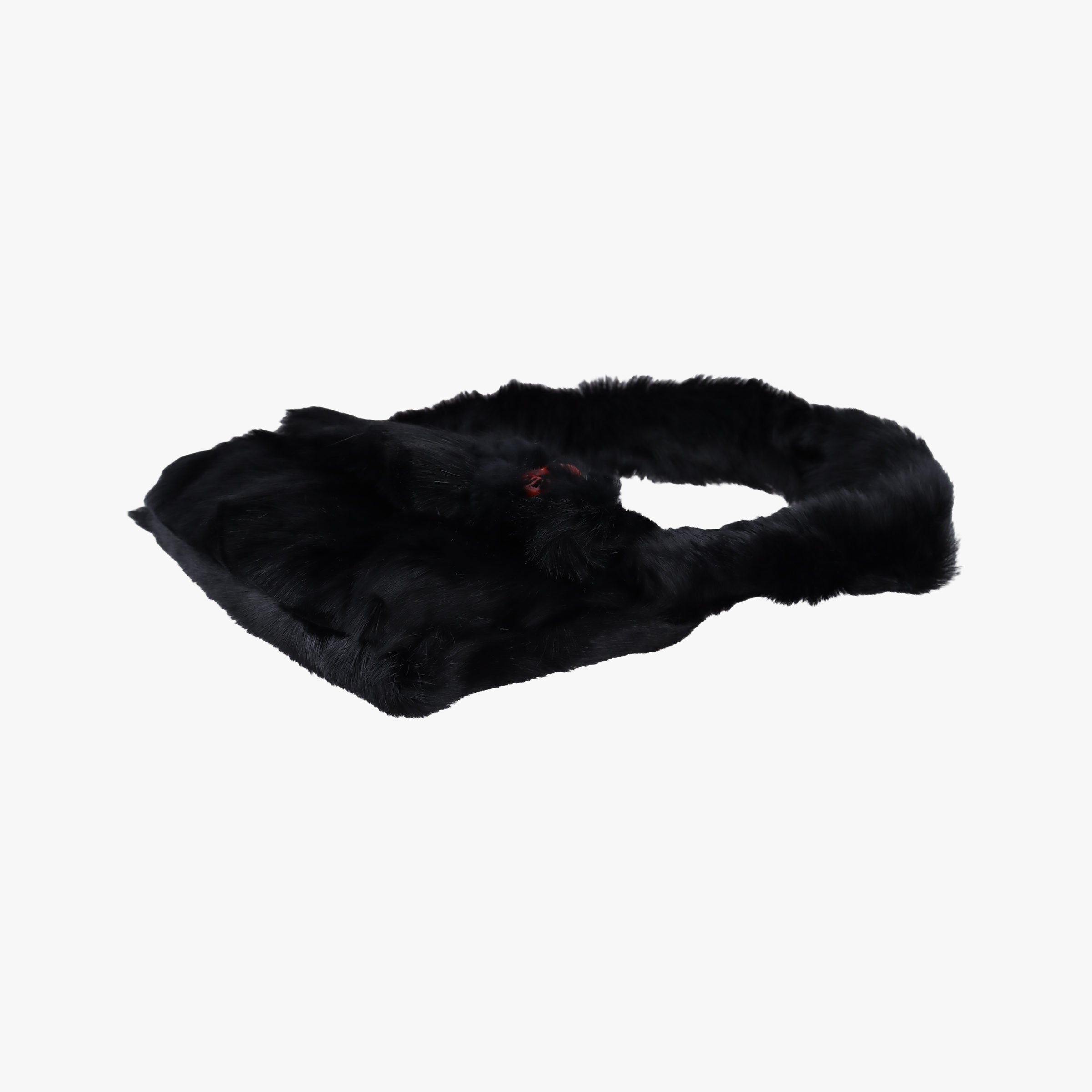 Fur logo flap Black Fur Lot number unknownファー ロゴ フラップ ブラック ファー 製番不明