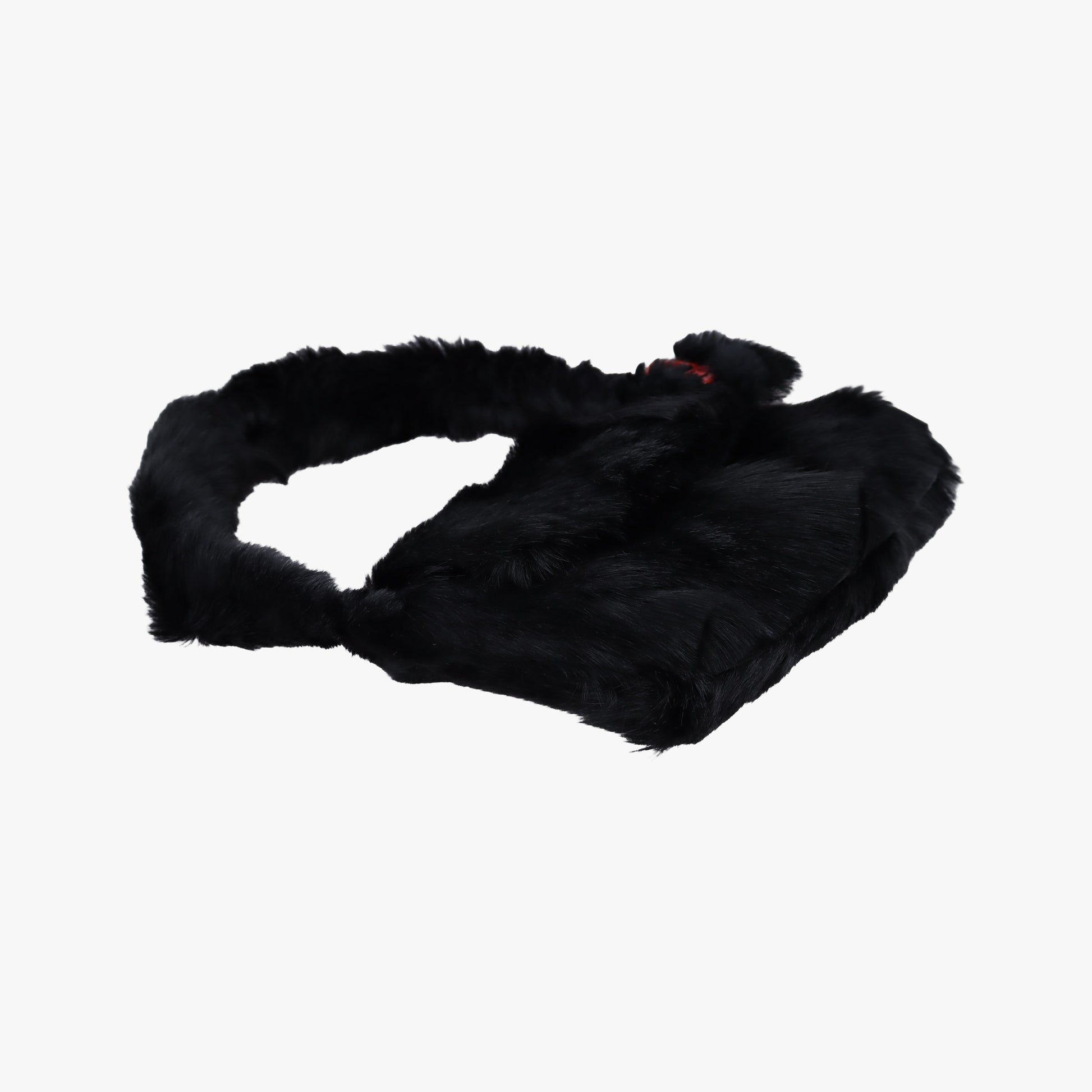 Fur logo flap Black Fur Lot number unknownファー ロゴ フラップ ブラック ファー 製番不明
