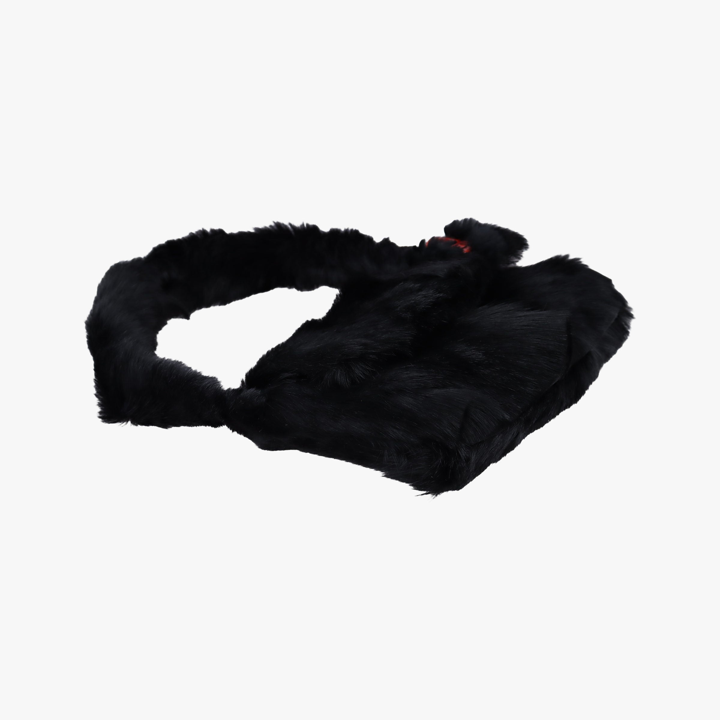 Fur logo flap Black Fur Lot number unknownファー ロゴ フラップ ブラック ファー 製番不明