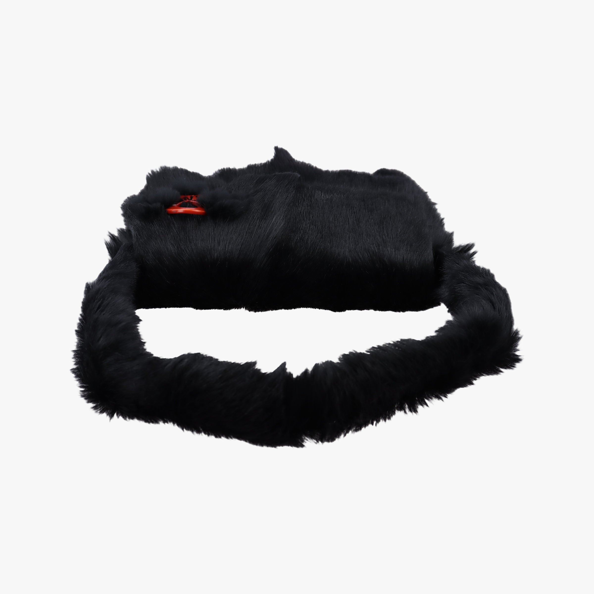 Fur logo flap Black Fur Lot number unknownファー ロゴ フラップ ブラック ファー 製番不明