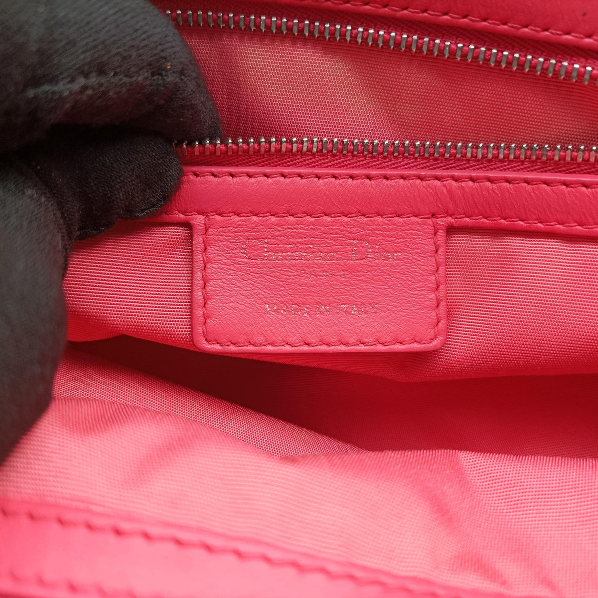 Pre-owned Christian Dior Cannage Dior Soft Shopping Pink lambskin  handbag | stylenewstar