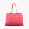 Pre-owned Christian Dior Cannage Dior Soft Shopping Pink lambskin  handbag | stylenewstar