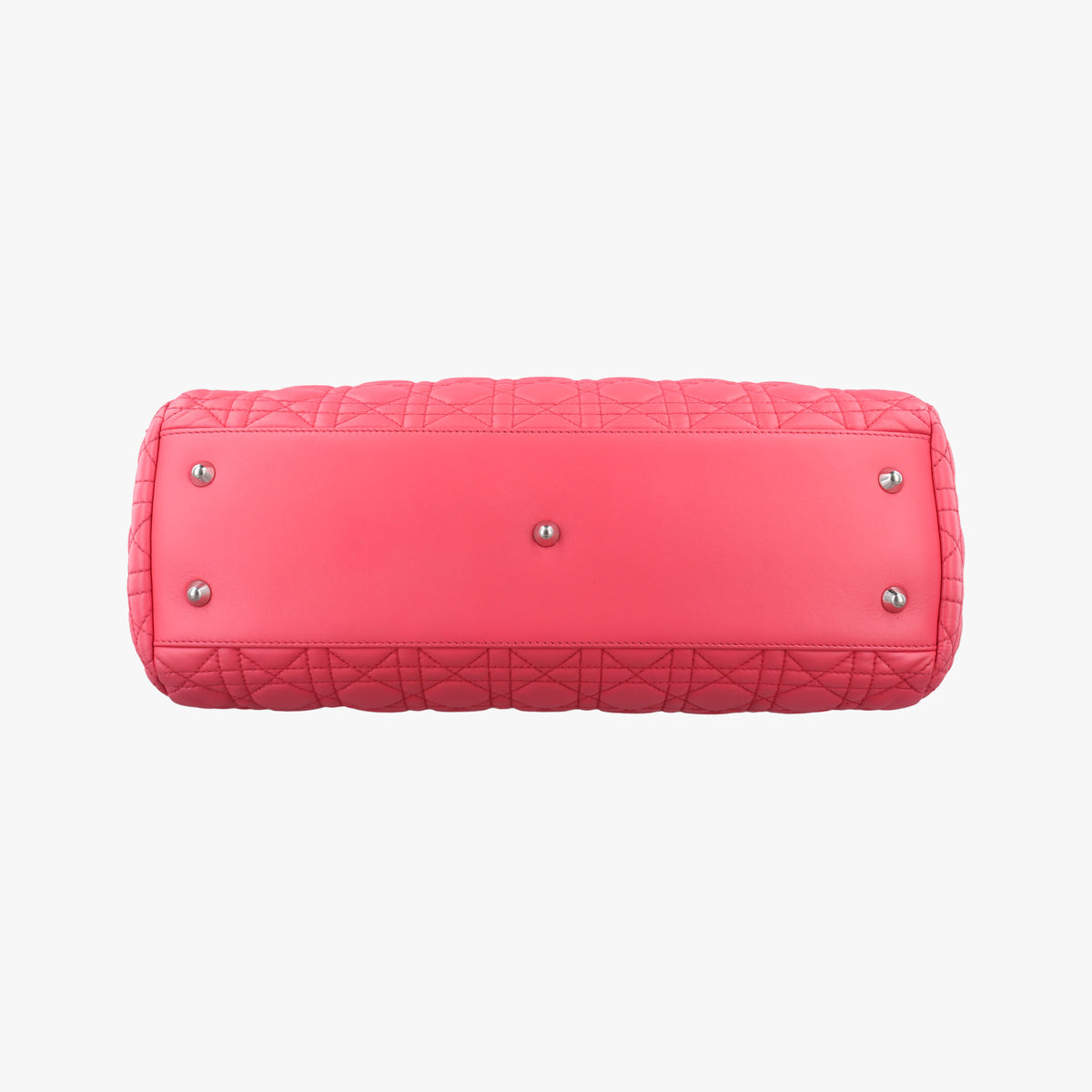 Pre-owned Christian Dior Cannage Dior Soft Shopping Pink lambskin  handbag | stylenewstar