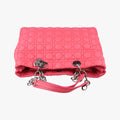 Pre-owned Christian Dior Cannage Dior Soft Shopping Pink lambskin  handbag | stylenewstar