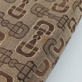 Horsebit print hobo Brown Canvas×Leather 211524 H3560355ホースビット プリント ホーボー ブラウン キャンバス×レザー 211524 H3560355