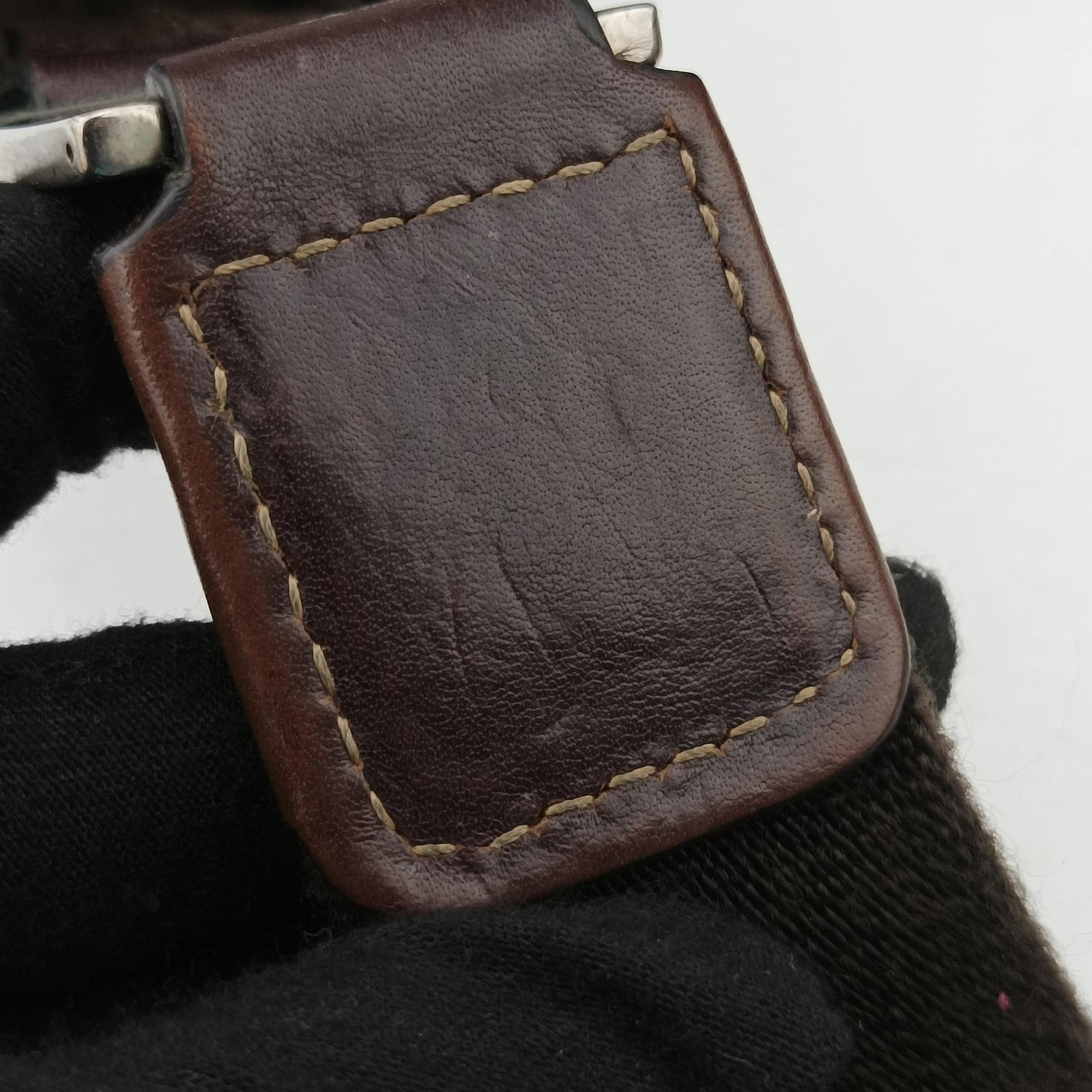 Horsebit print hobo Brown Canvas×Leather 211524 H3560355ホースビット プリント ホーボー ブラウン キャンバス×レザー 211524 H3560355