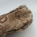 Horsebit print hobo Brown Canvas×Leather 211524 H3560355ホースビット プリント ホーボー ブラウン キャンバス×レザー 211524 H3560355