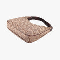 Horsebit print hobo Brown Canvas×Leather 211524 H3560355ホースビット プリント ホーボー ブラウン キャンバス×レザー 211524 H3560355