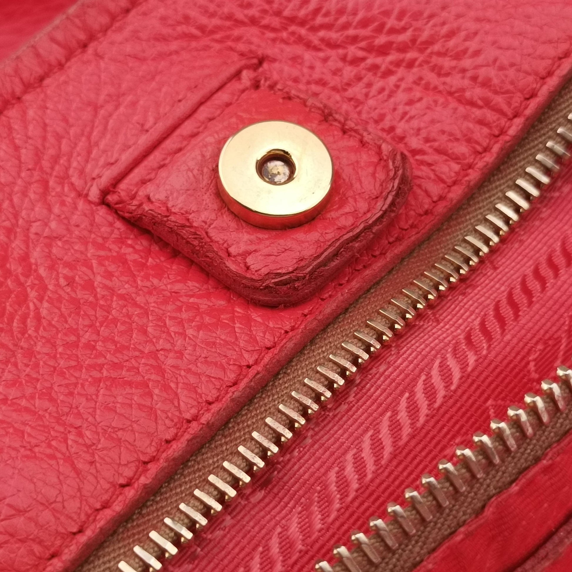 Turquoise New Look Panier Red Leather 117ターコイズ ニュールック パニエ レッド レザー 117