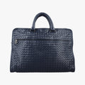 Secondhand Bottega Veneta Intrecciato Navy lambskin  handbag | stylenewstar