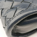 Secondhand Bottega Veneta Intrecciato Navy lambskin  handbag | stylenewstar