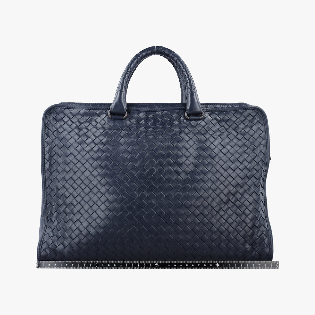 Secondhand Bottega Veneta Intrecciato Navy lambskin  handbag | stylenewstar