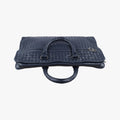 Secondhand Bottega Veneta Intrecciato Navy lambskin  handbag | stylenewstar