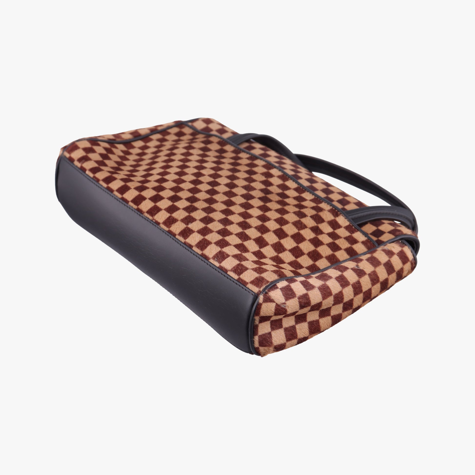 Lion Damier Sauvage Brown × Ebene × Checkerboard Pony Hair × Calf Leather M92131 CE1013ライオン ダミエソバージュ ブラウン × エベヌ ハラコ × レザー M92131 CE1013