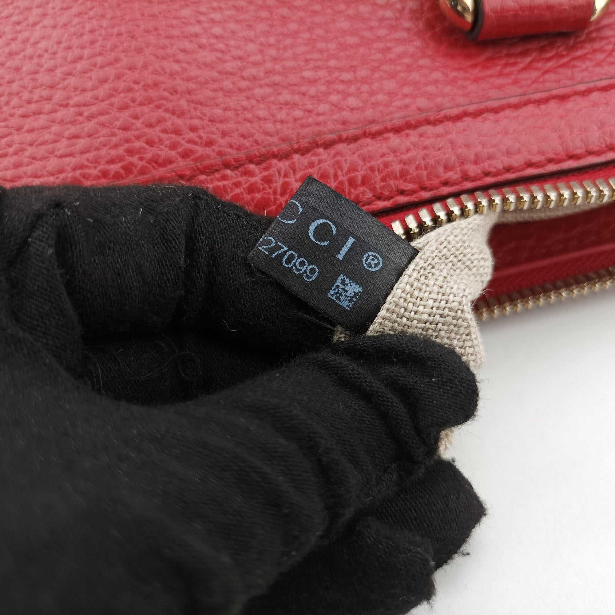 interlocking G Charmy Red Leather 449659 H022927099インターロッキングG チャーム アウトレット レッド レザー 449659 H022927099