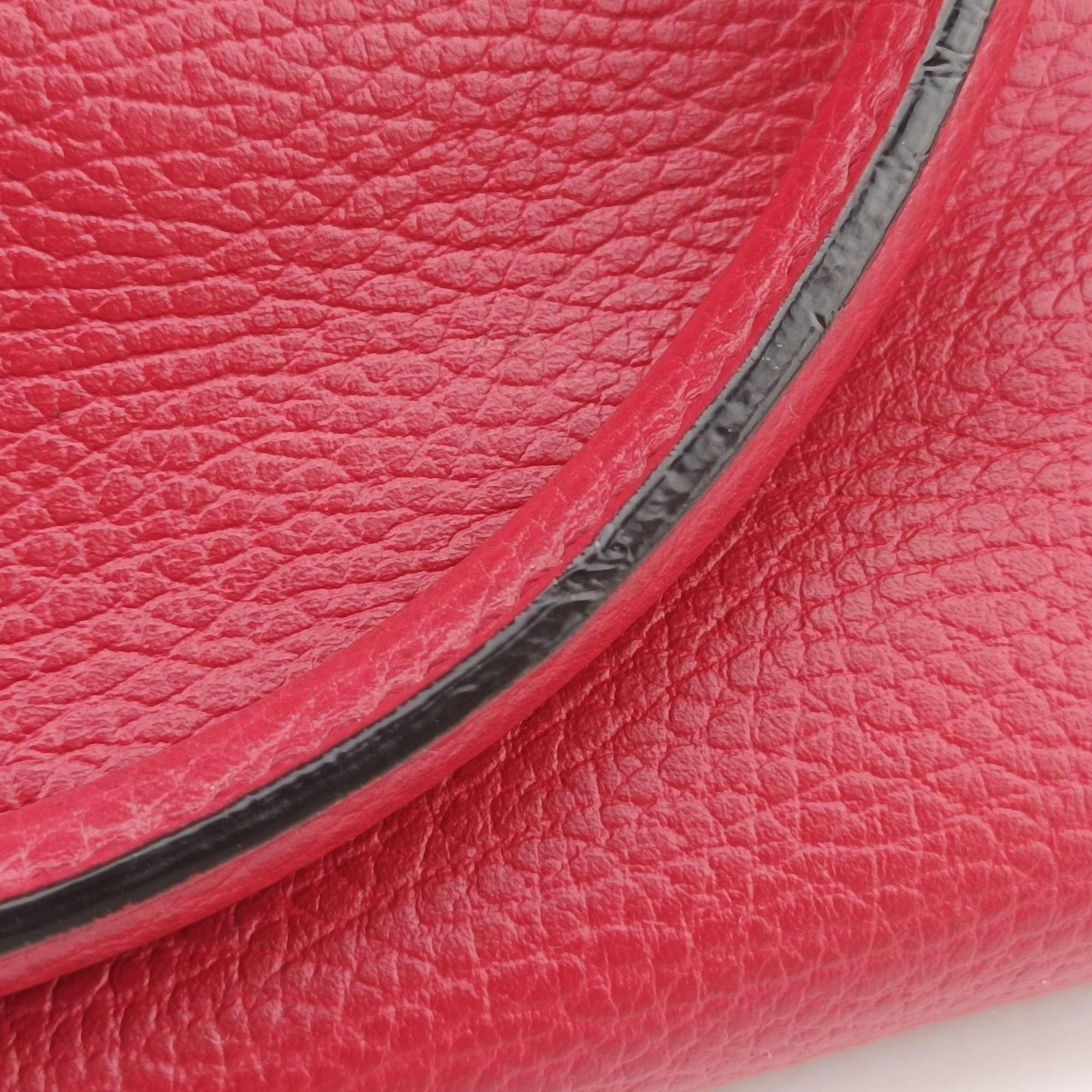interlocking G Charmy Red Leather 449659 H022927099インターロッキングG チャーム アウトレット レッド レザー 449659 H022927099