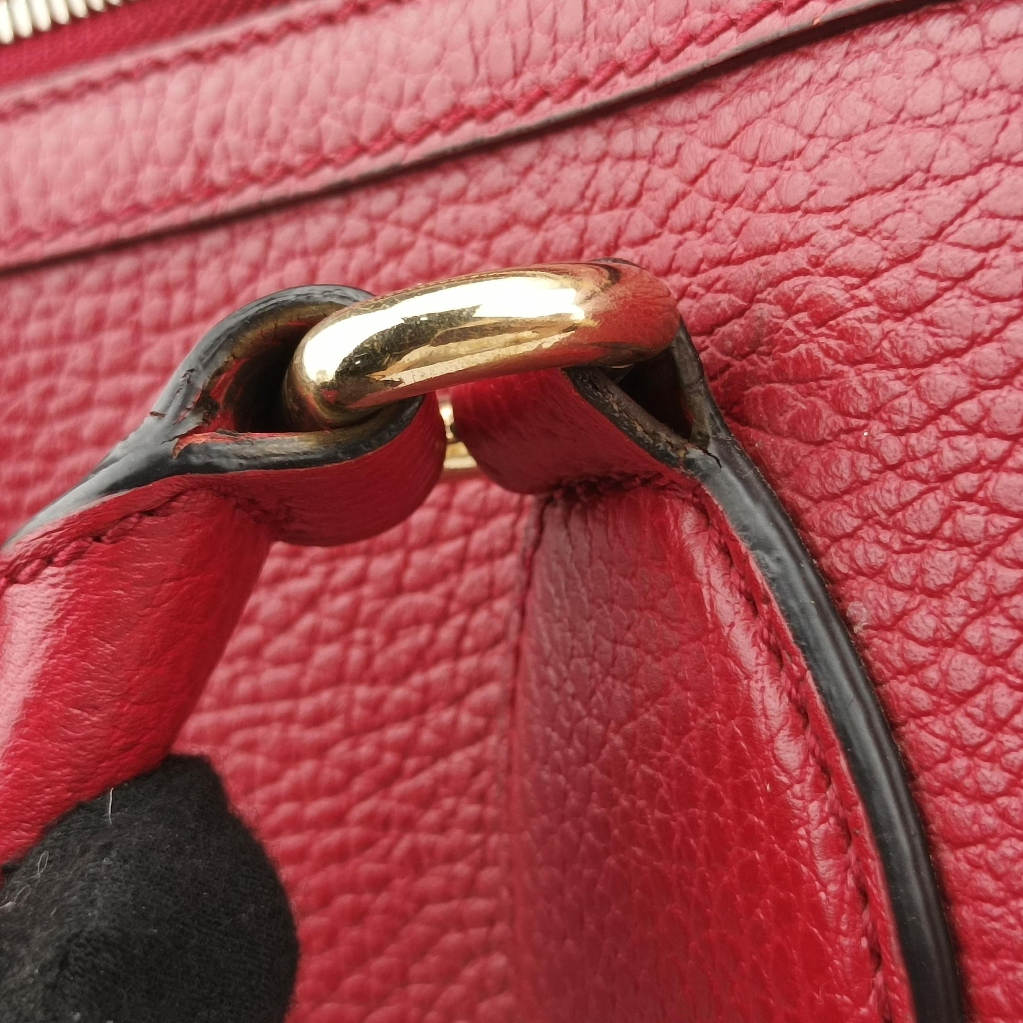 interlocking G Charmy Red Leather 449659 H022927099インターロッキングG チャーム アウトレット レッド レザー 449659 H022927099