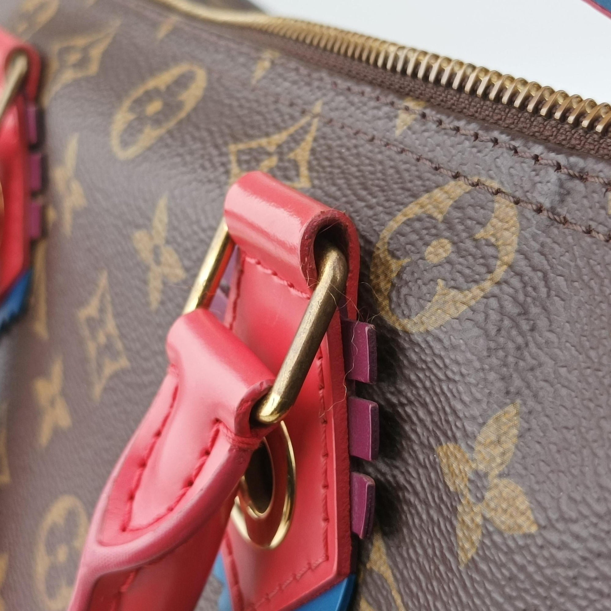 SPEEDY30 brown×Flamingo Monogram Totem M41665 DU2185スピーディ30 モノグラム/ブラウン×フラミンゴ モノグラム トーテム M41665 DU2185