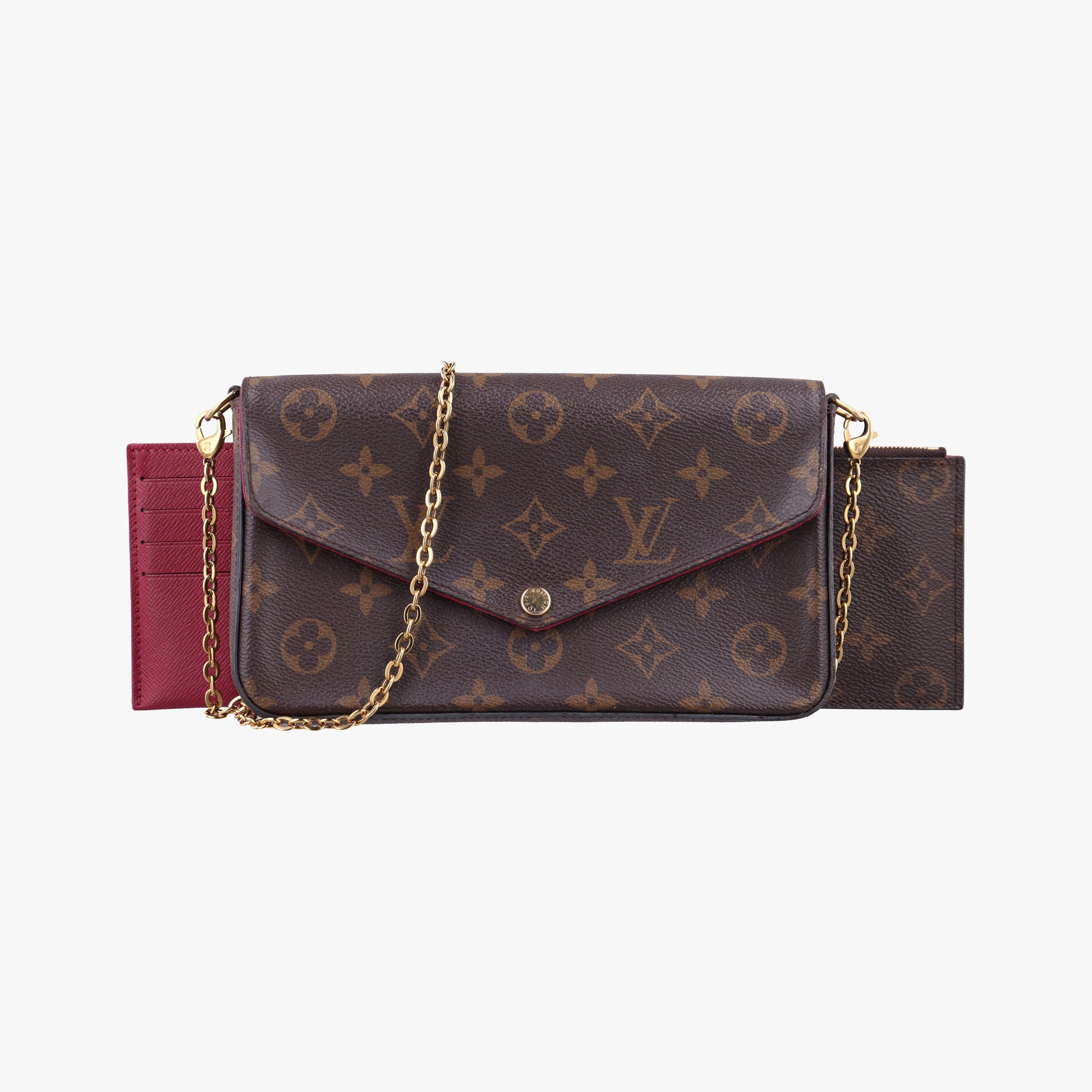 Pochette Felicie Brown Monogram Canvas M61276 FH3220 IC Chipポシェット フェリシー モノグラム/ブラウン モノグラムキャンバス M61276 FH3220 ICチップ