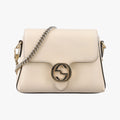 Interlocking G White Leather 607720 F034521322インターロッキングG ホワイト レザー 607720 F034521322