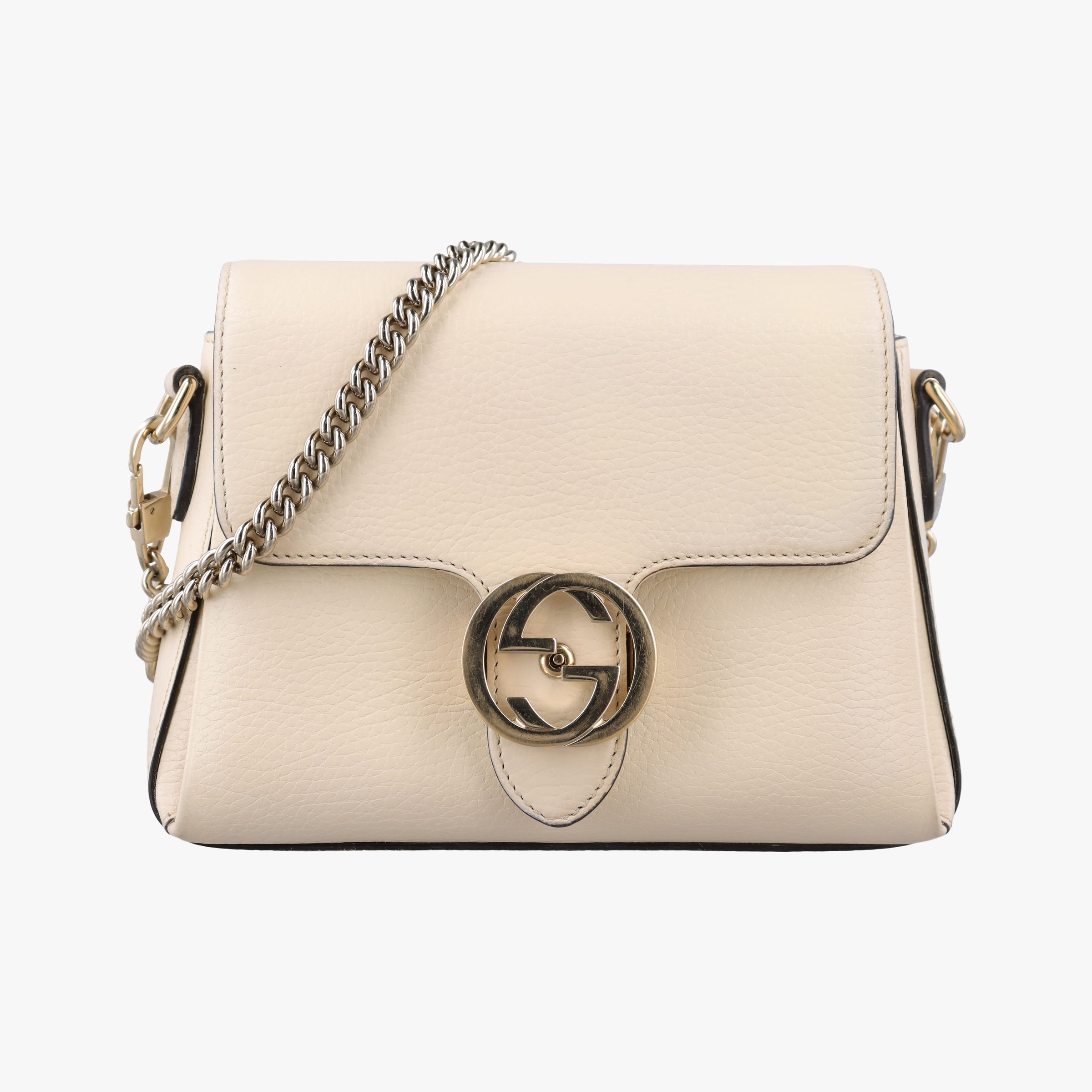 Interlocking G White Leather 607720 F034521322インターロッキングG ホワイト レザー 607720 F034521322
