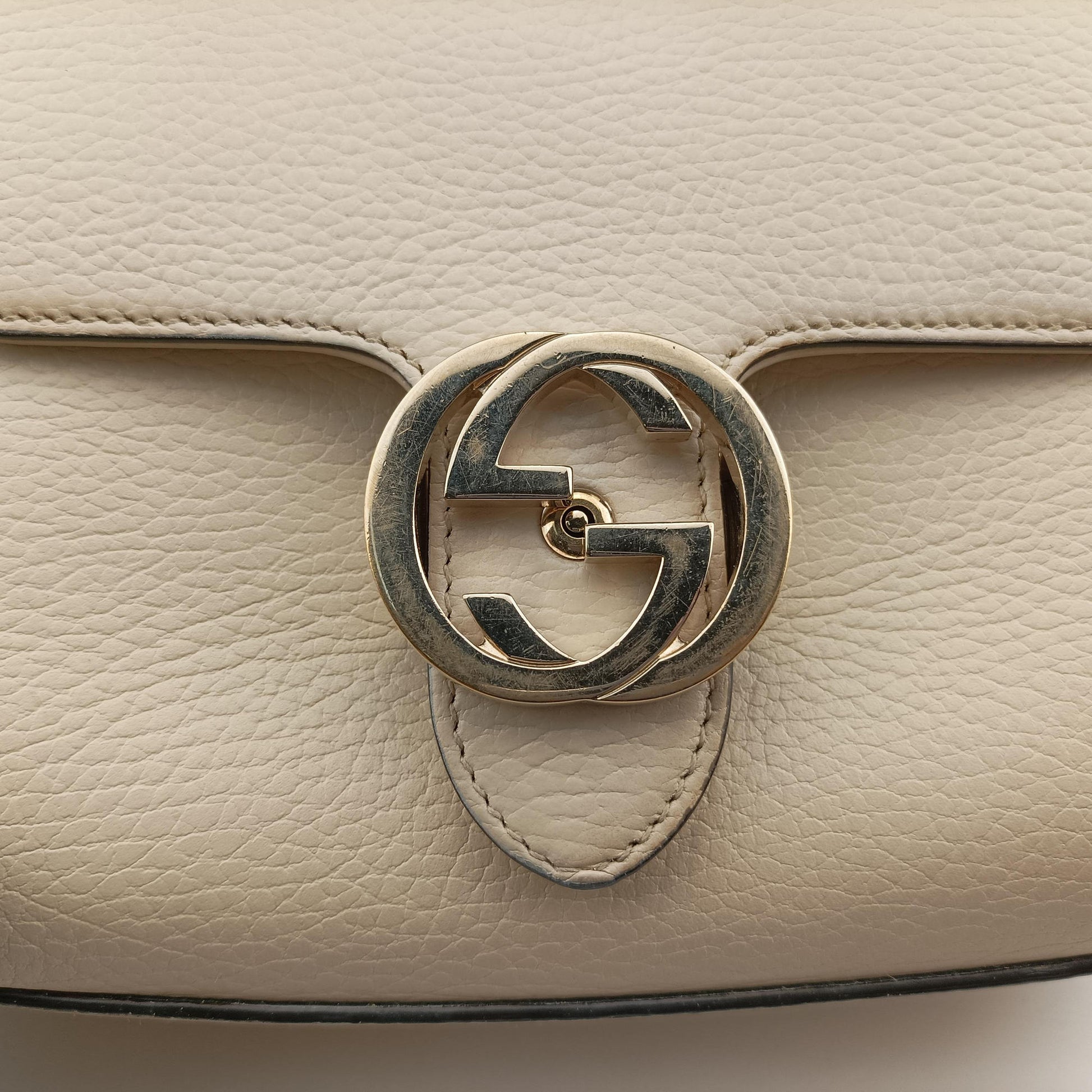 Interlocking G White Leather 607720 F034521322インターロッキングG ホワイト レザー 607720 F034521322