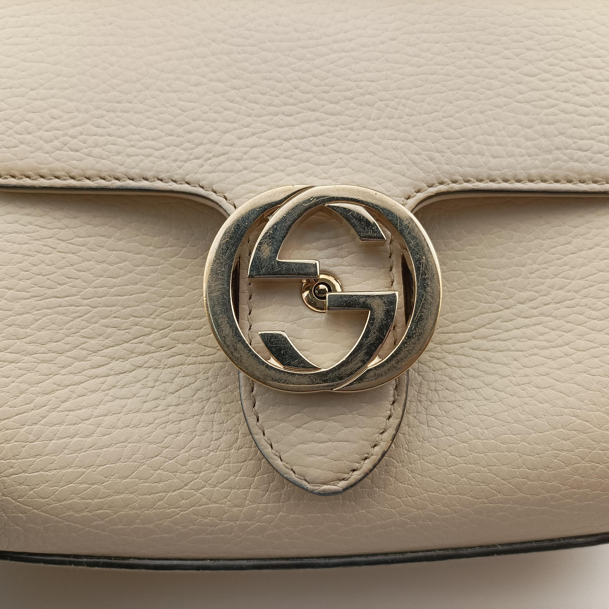 Interlocking G White Leather 607720 F034521322インターロッキングG ホワイト レザー 607720 F034521322