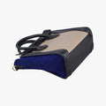 Luggage Mini Shopper Beige×black×blue Suede × leather S-AT-1103 S-MM-1103ラゲージミニショッパー ベージュ×ブラック×ブルー スエード×レザー S-AT-1103 S-MM-1103