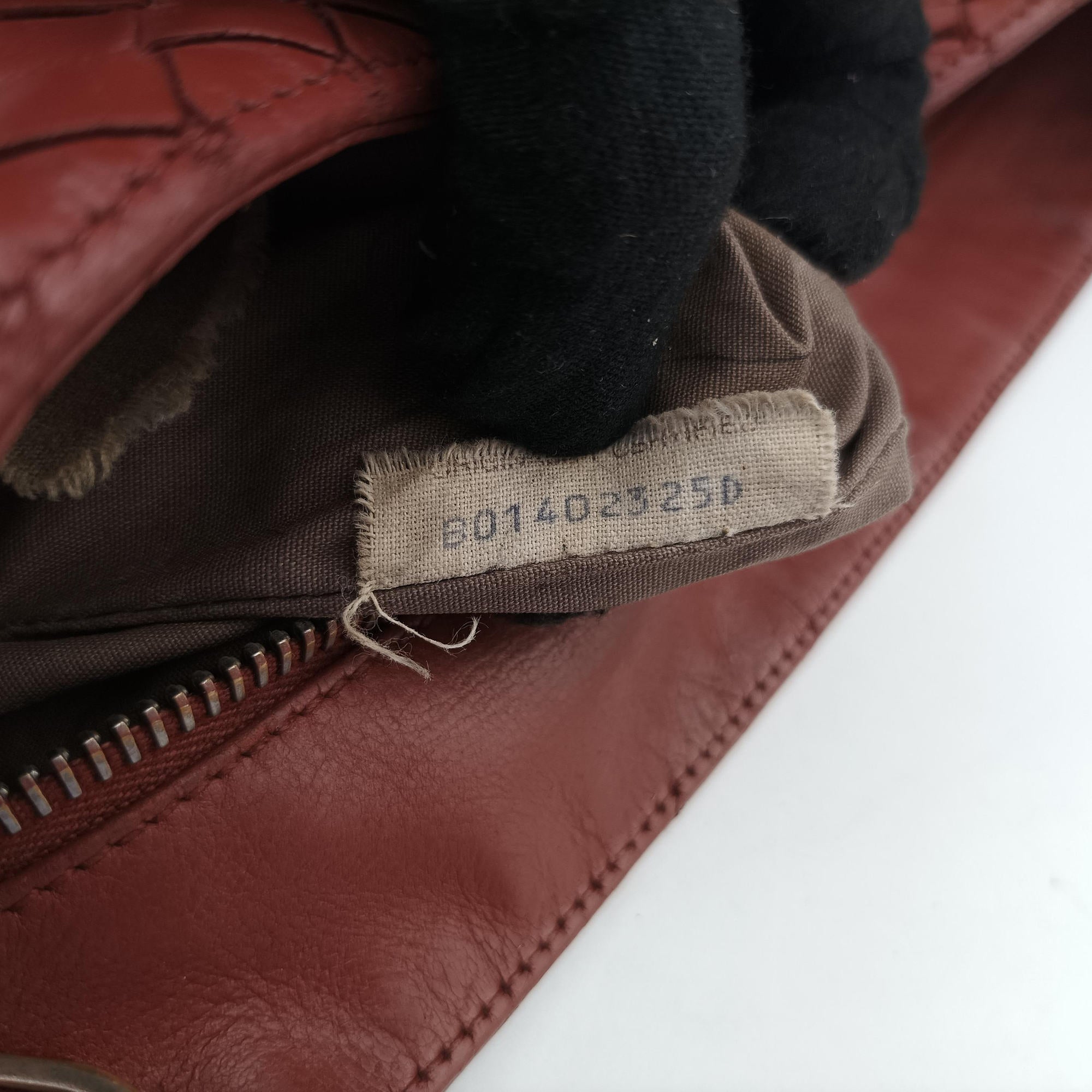 Intrecciato Red lambskin B01402325Dイントレチャート レッド ラムスキン B01402325D