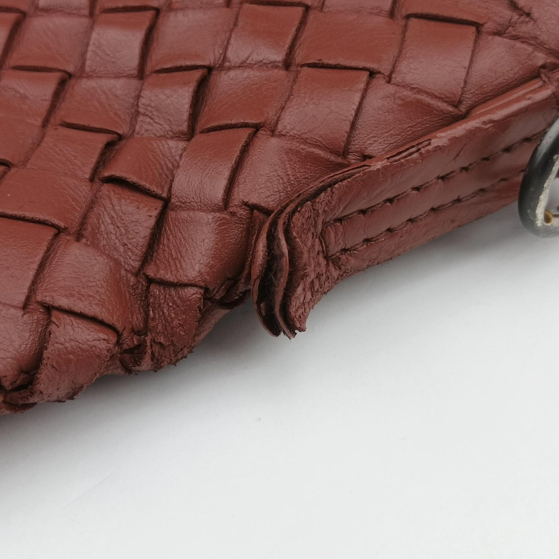 Intrecciato Red lambskin B01402325Dイントレチャート レッド ラムスキン B01402325D