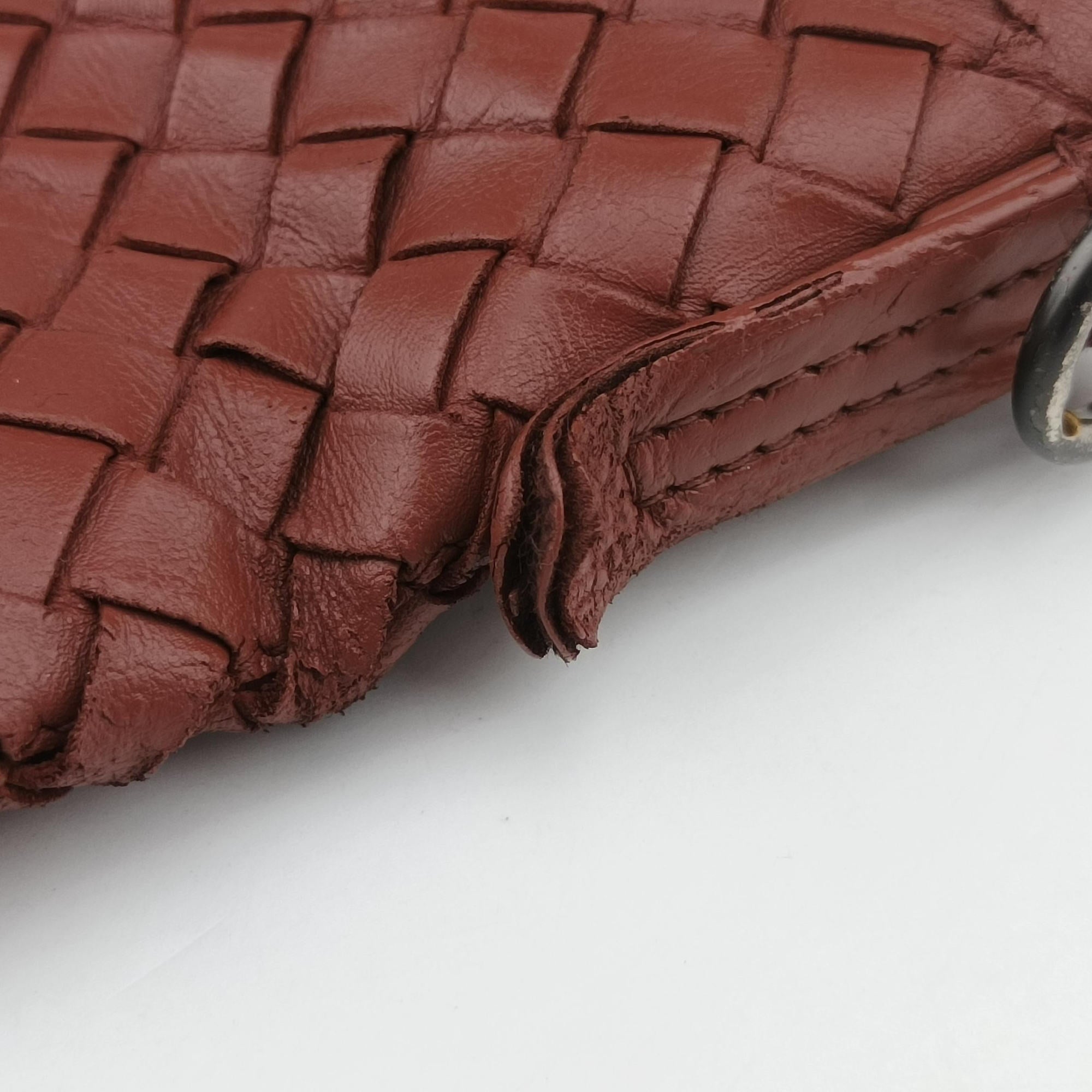Intrecciato Red lambskin B01402325Dイントレチャート レッド ラムスキン B01402325D