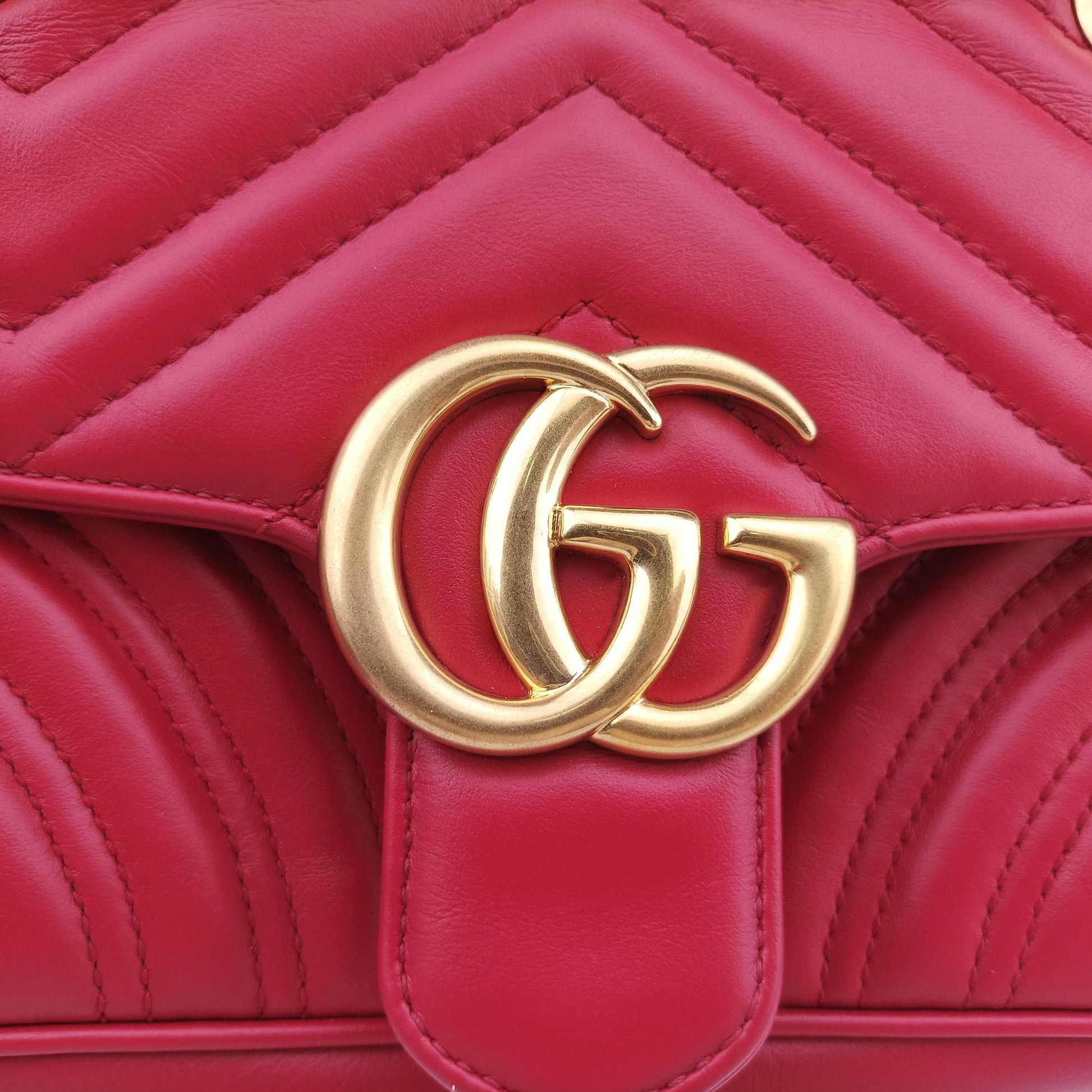 GG Marmont Red Leather 446744 C027769351GGマーモント レッド レザー 446744 C027769351