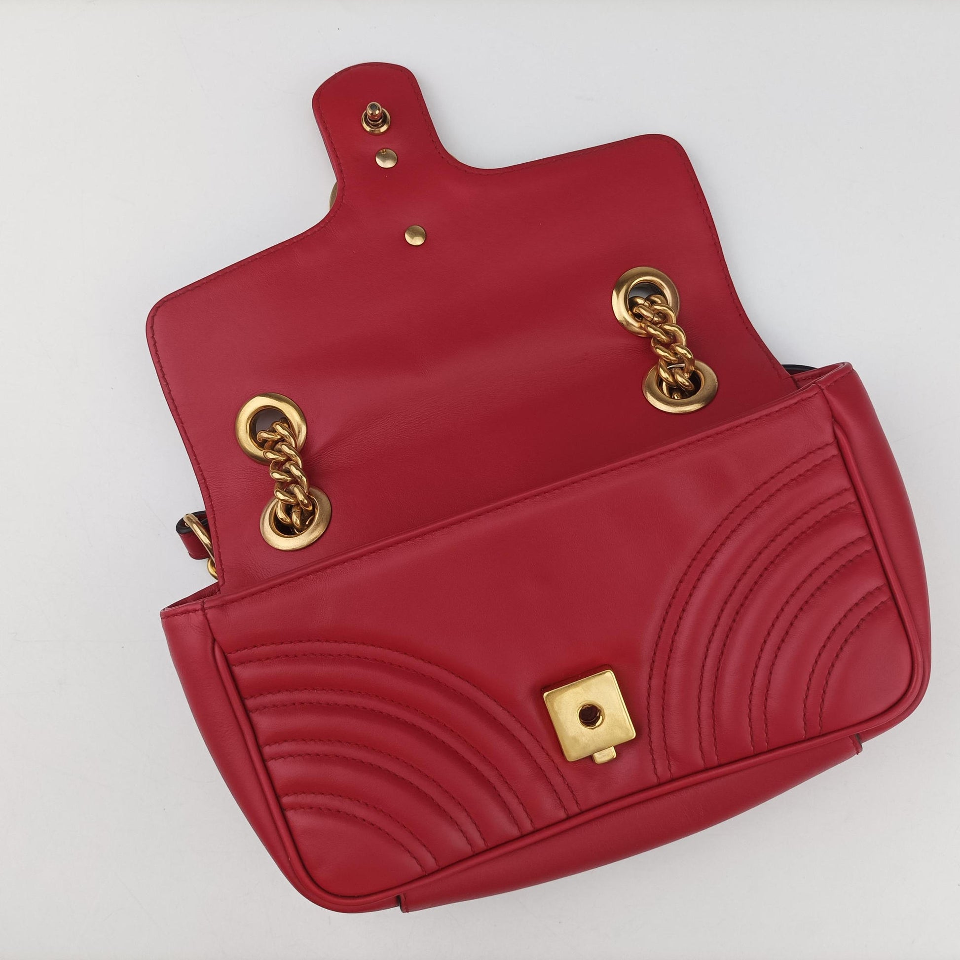 GG Marmont Red Leather 446744 C027769351GGマーモント レッド レザー 446744 C027769351