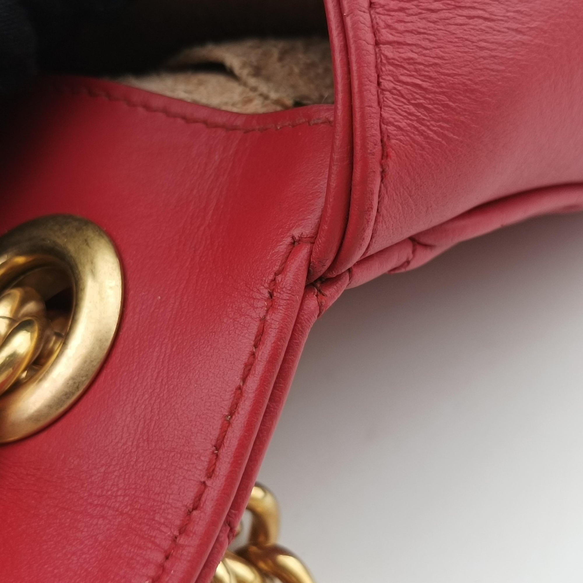 GG Marmont Red Leather 446744 C027769351GGマーモント レッド レザー 446744 C027769351