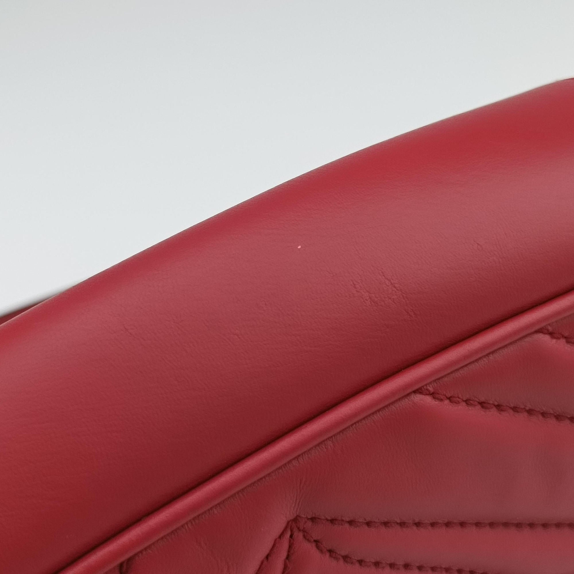 GG Marmont Red Leather 446744 C027769351GGマーモント レッド レザー 446744 C027769351