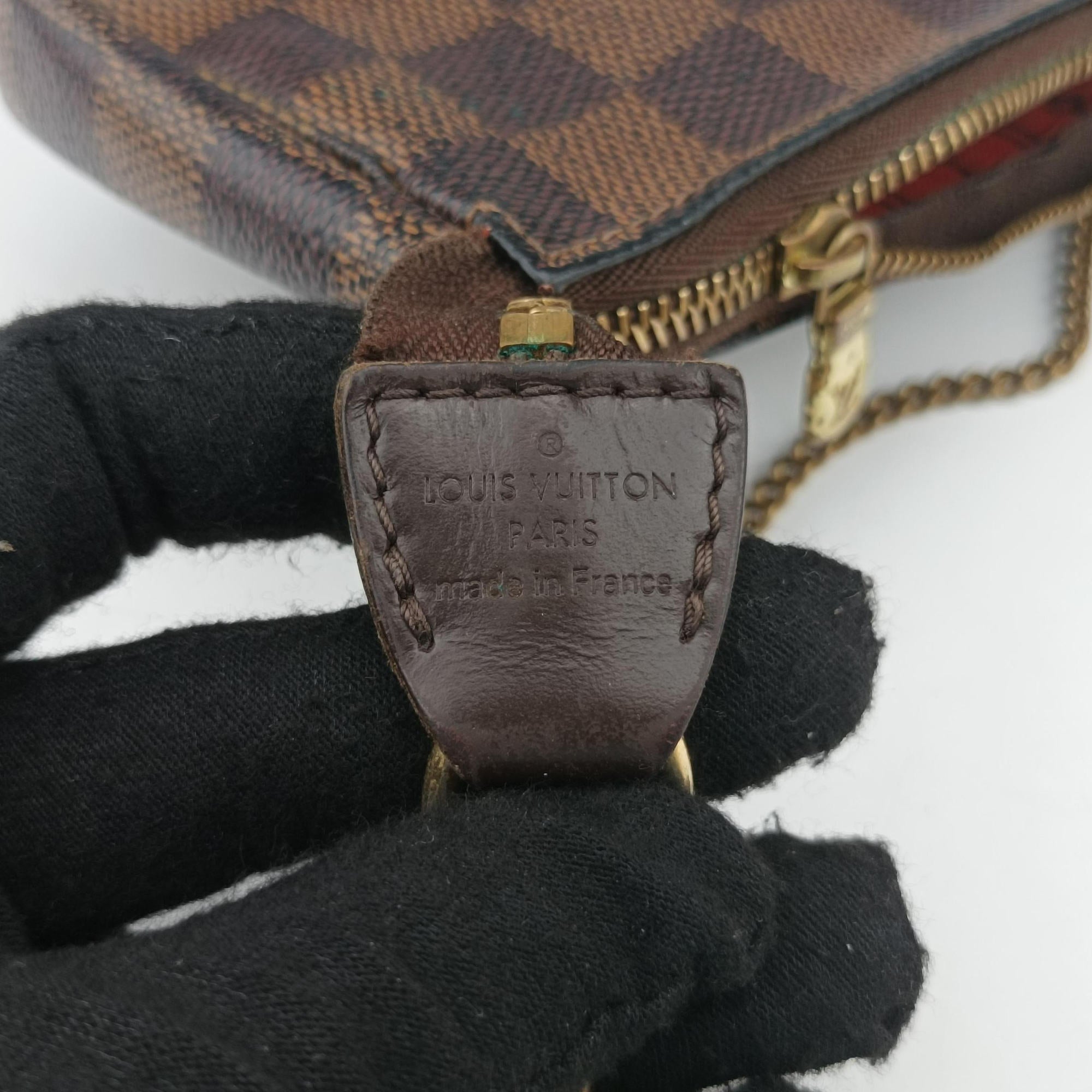 T&B Mini Pochette Accessoires EBENE×multi Damier Canvas N58011 DU4019ミニ ポシェット アクセソワールT&B エベヌ×マルチ ダミエキャンバス N58011 DU4019