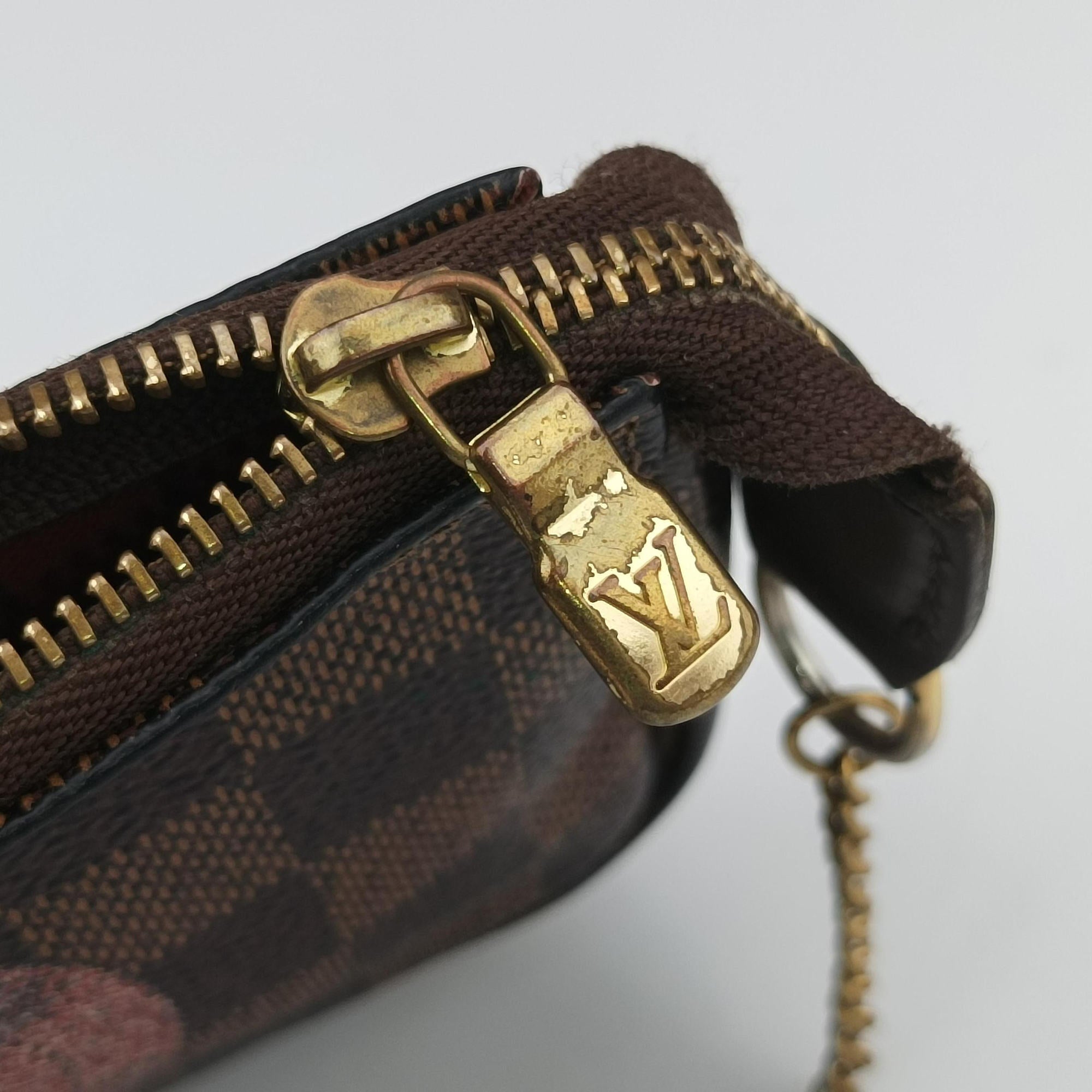T&B Mini Pochette Accessoires EBENE×multi Damier Canvas N58011 DU4019ミニ ポシェット アクセソワールT&B エベヌ×マルチ ダミエキャンバス N58011 DU4019
