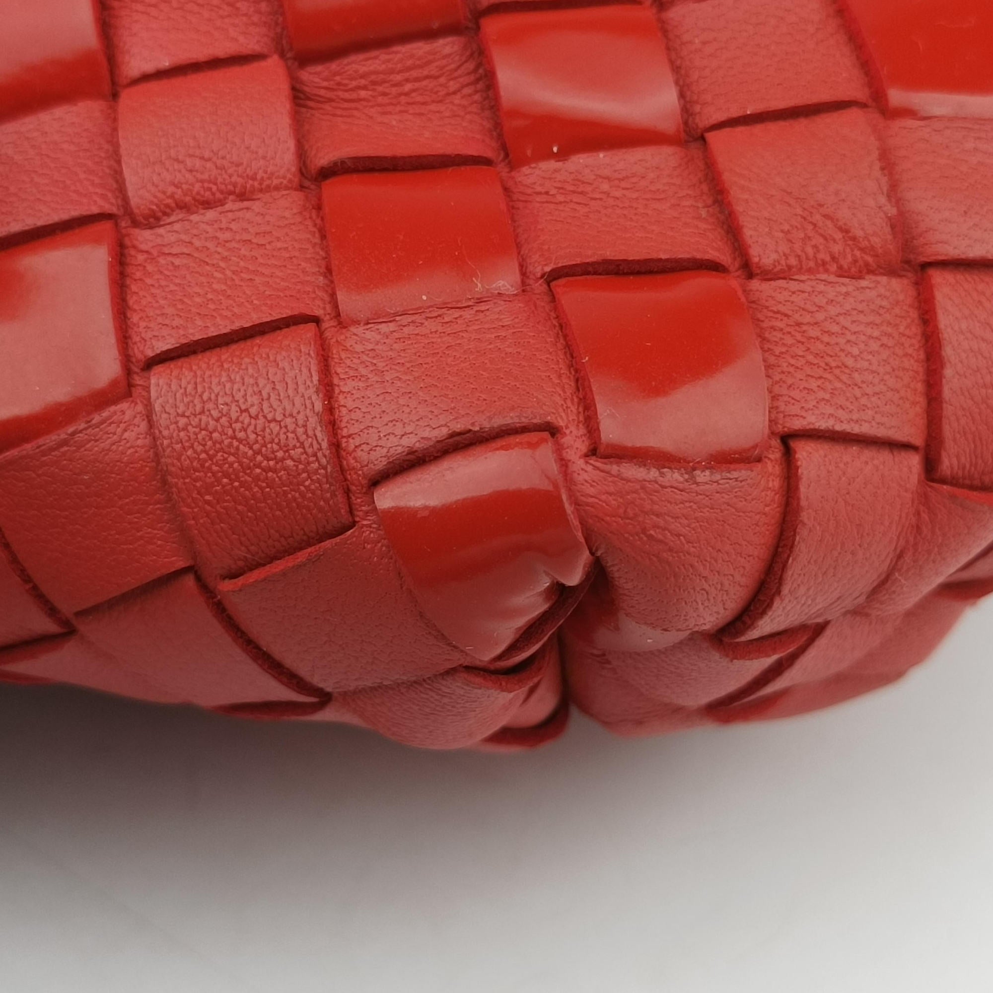 Intrecciato Olimpia Red lambskin B07176403Fイントレチャート オリンピア レッド ラムスキン B07176403F