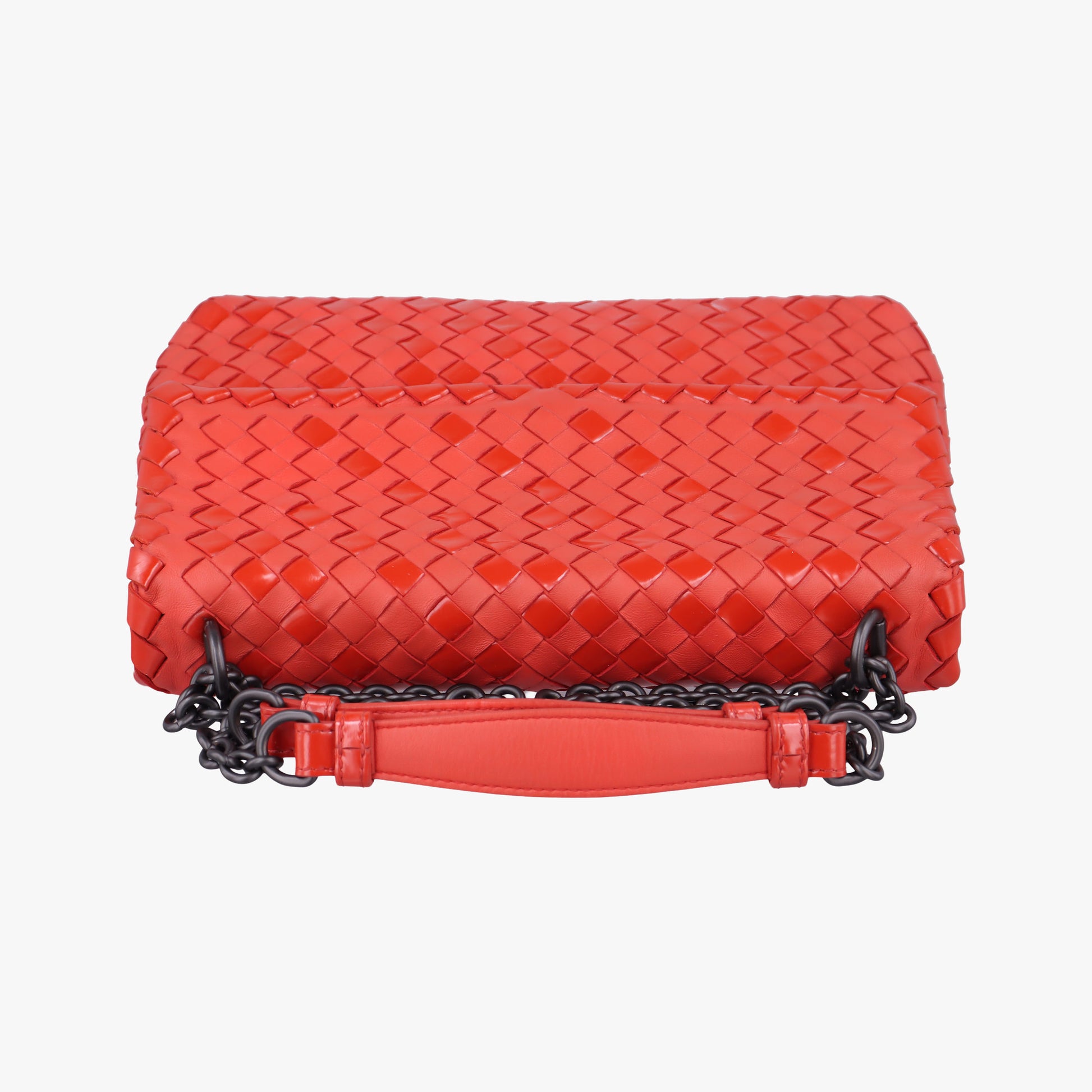 Intrecciato Olimpia Red lambskin B07176403Fイントレチャート オリンピア レッド ラムスキン B07176403F