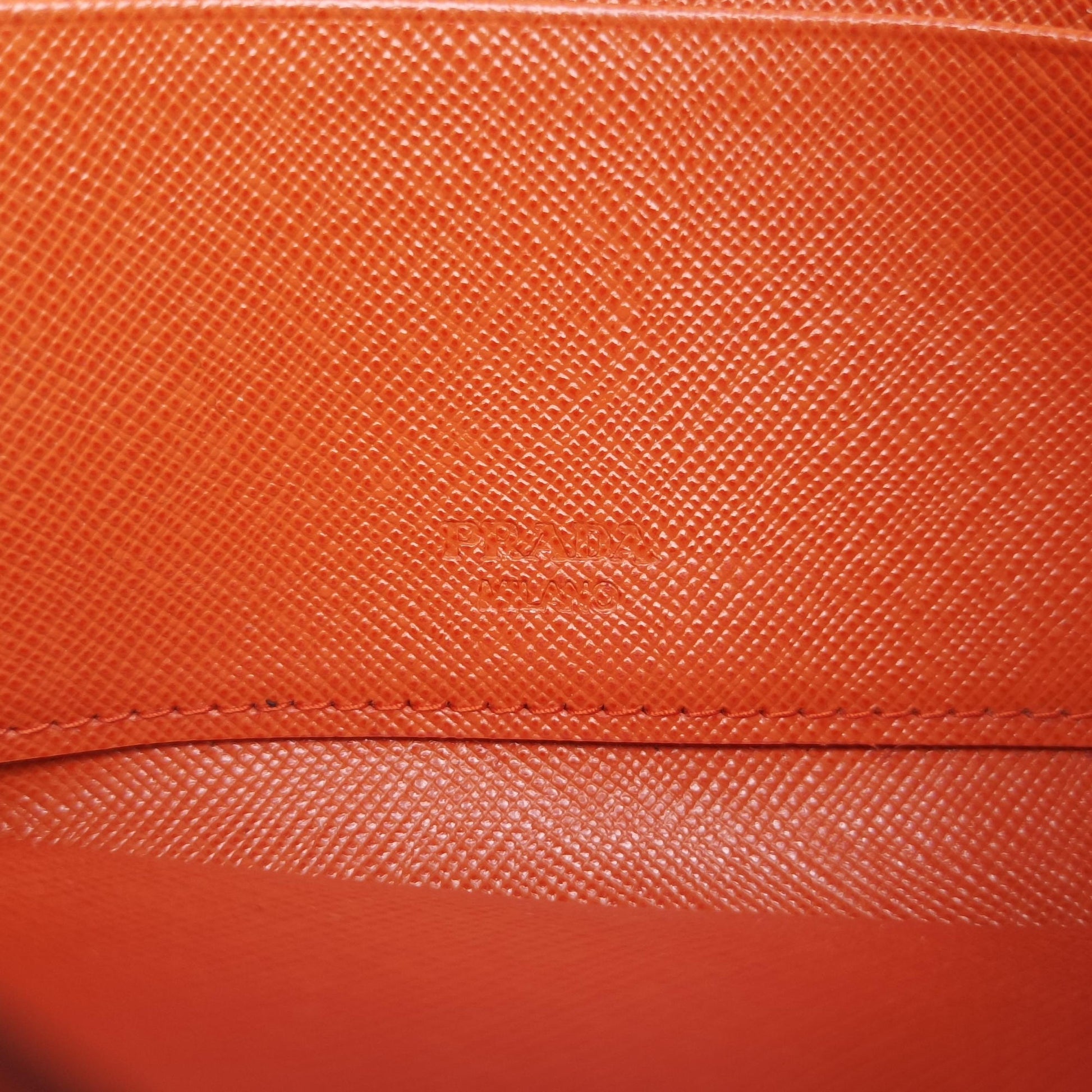 Envelope Red x Orange Saffiano Leather 178エンベロープ レッド x オレンジ サフィアーノレザー 178