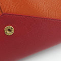 Envelope Red x Orange Saffiano Leather 178エンベロープ レッド x オレンジ サフィアーノレザー 178