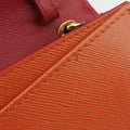 Envelope Red x Orange Saffiano Leather 178エンベロープ レッド x オレンジ サフィアーノレザー 178