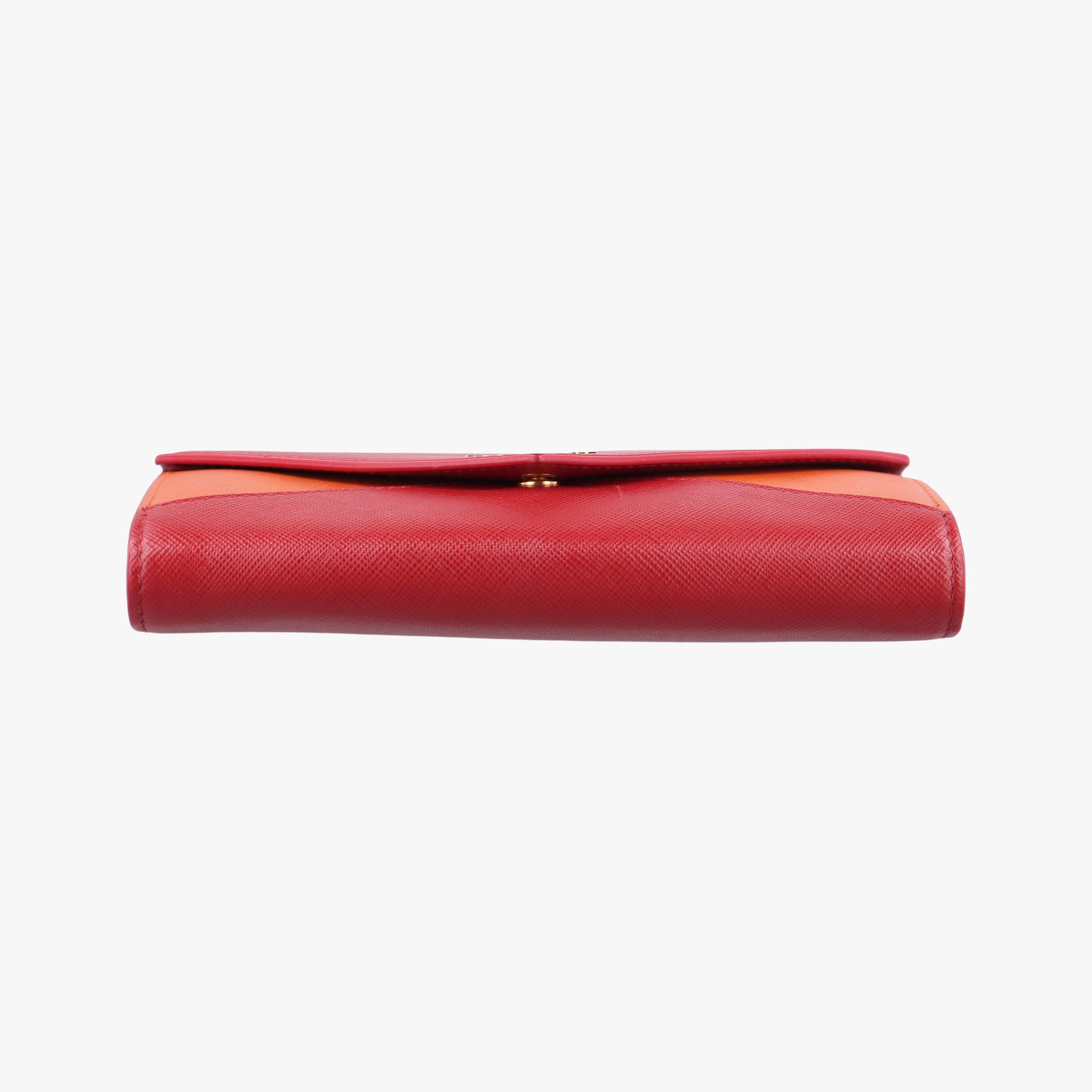 Envelope Red x Orange Saffiano Leather 178エンベロープ レッド x オレンジ サフィアーノレザー 178