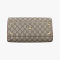GG SUPREME beige×brown PVC coated canvas×Leather 409529 G019160675GGスプリーム ベージュ×ブラウン PVCコーティングキャンバス×レザー 409529 G019160675