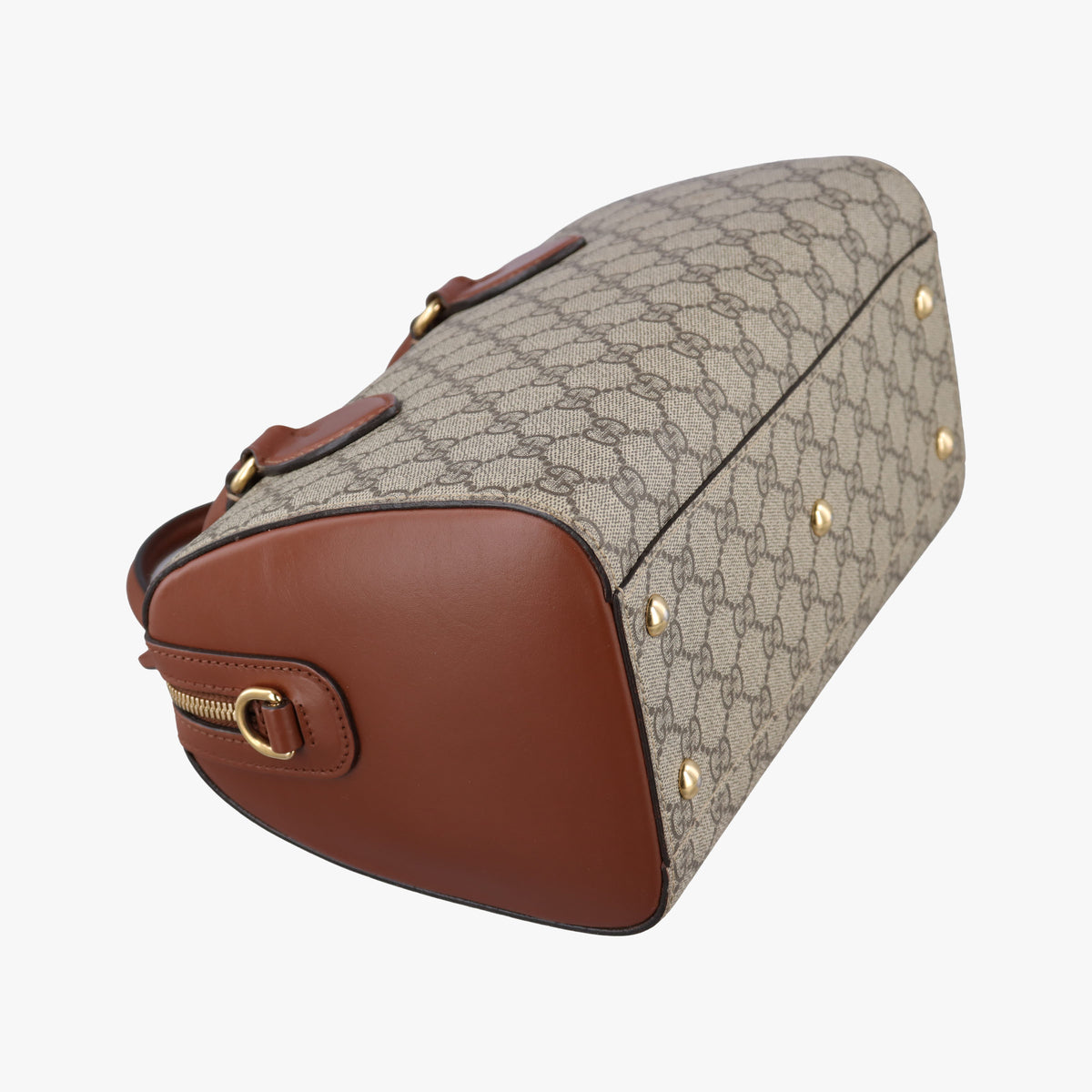 GG SUPREME beige×brown PVC coated canvas×Leather 409529 G019160675GGスプリーム ベージュ×ブラウン PVCコーティングキャンバス×レザー 409529 G019160675