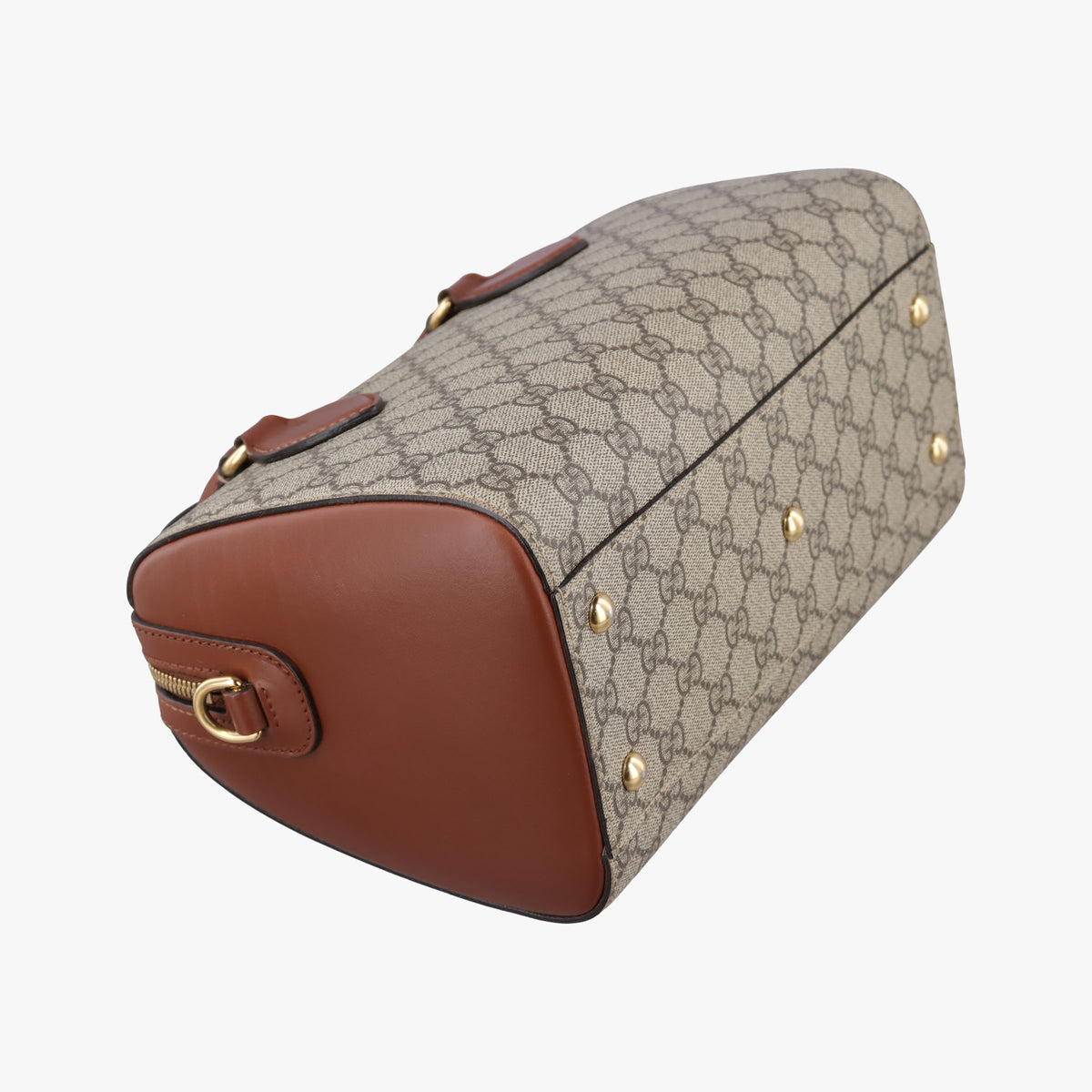 GG SUPREME beige×brown PVC coated canvas×Leather 409529 G019160675GGスプリーム ベージュ×ブラウン PVCコーティングキャンバス×レザー 409529 G019160675
