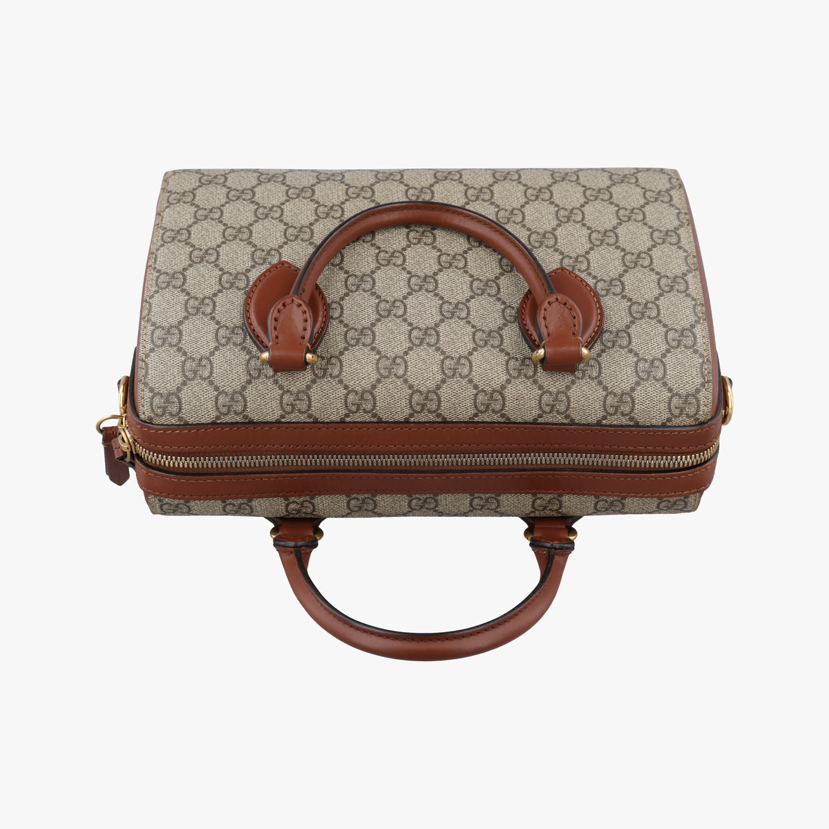 GG SUPREME beige×brown PVC coated canvas×Leather 409529 G019160675GGスプリーム ベージュ×ブラウン PVCコーティングキャンバス×レザー 409529 G019160675